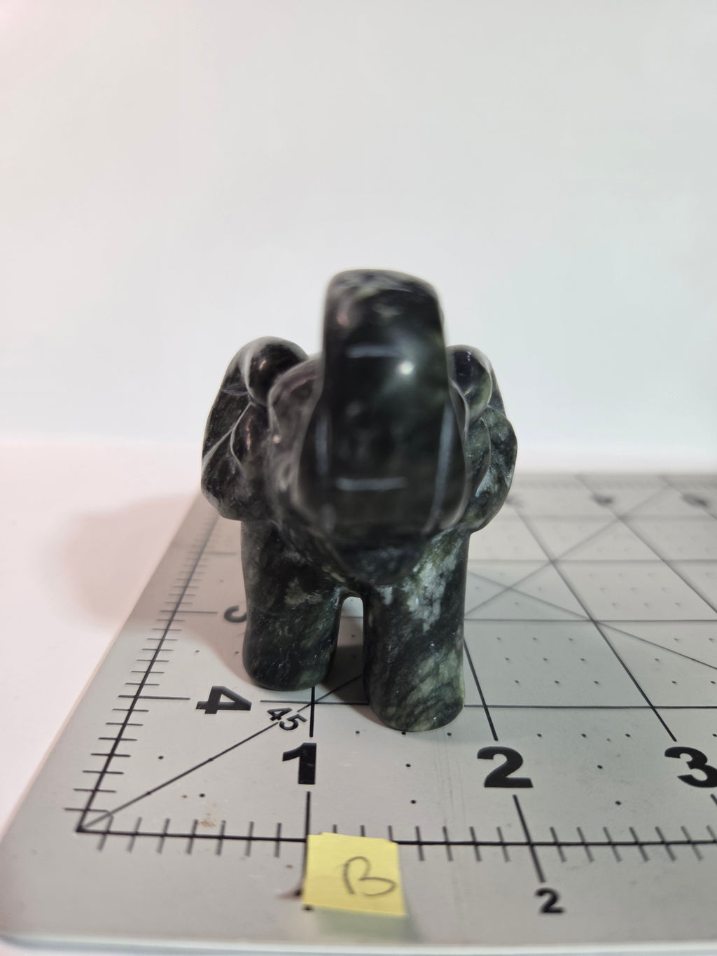 Green Jade Elephant Carving - Specimen B
