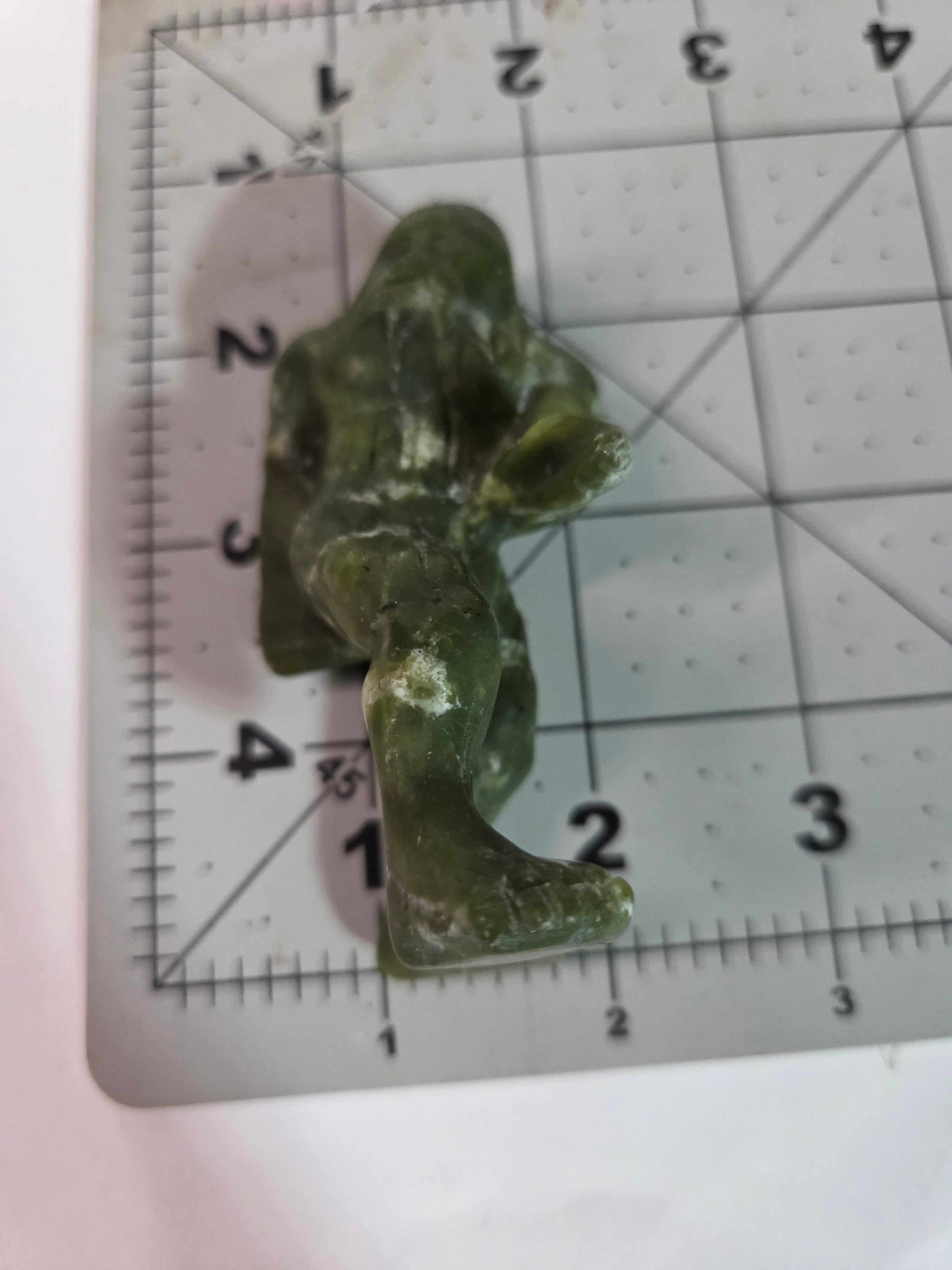 Green Jade Bigfoot Carving