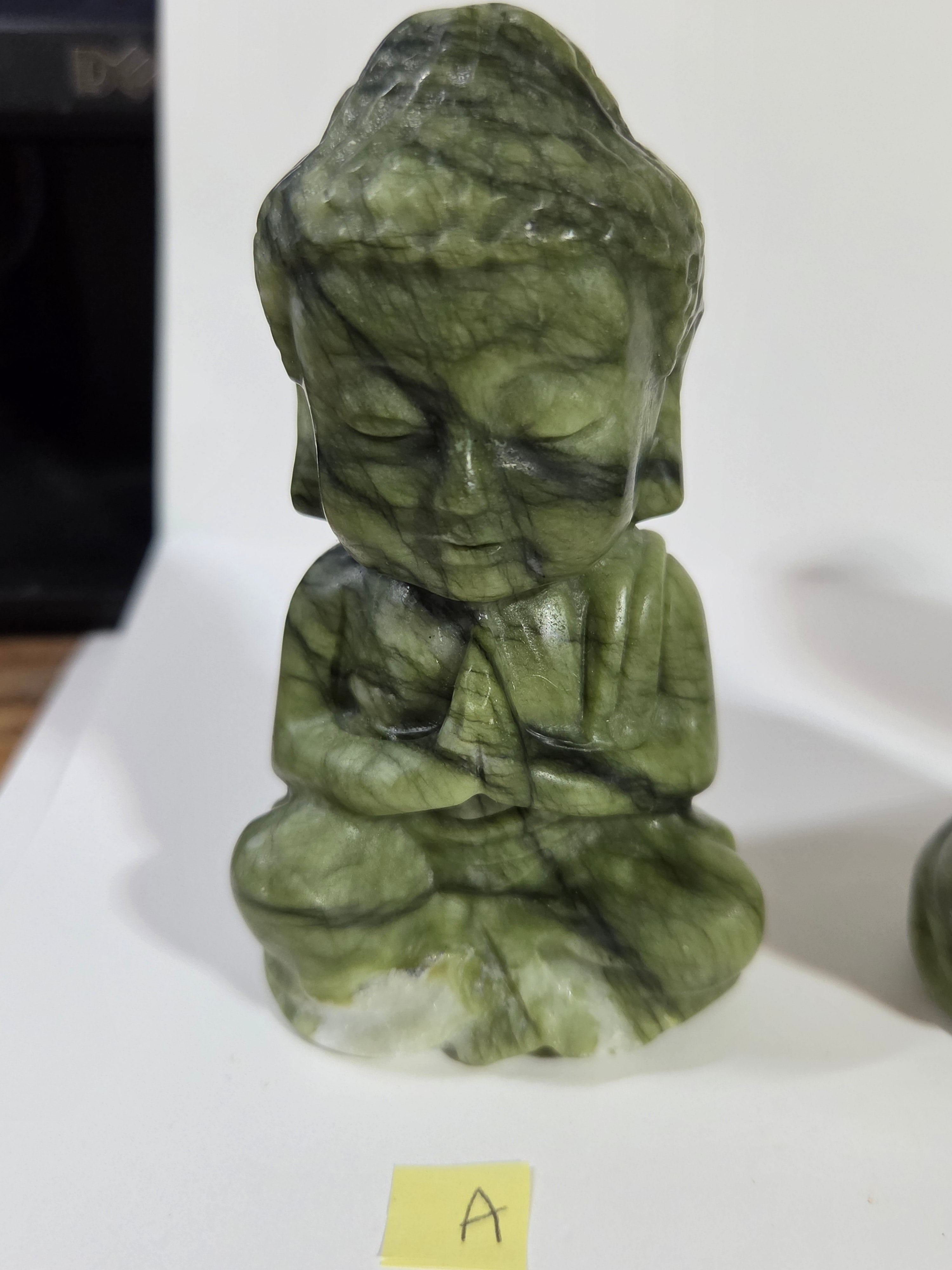Green Jade Baby Buddha A