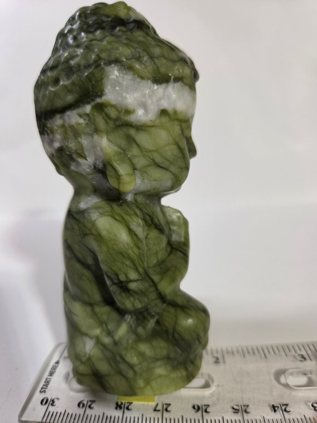 Green Jade Baby Buddha B