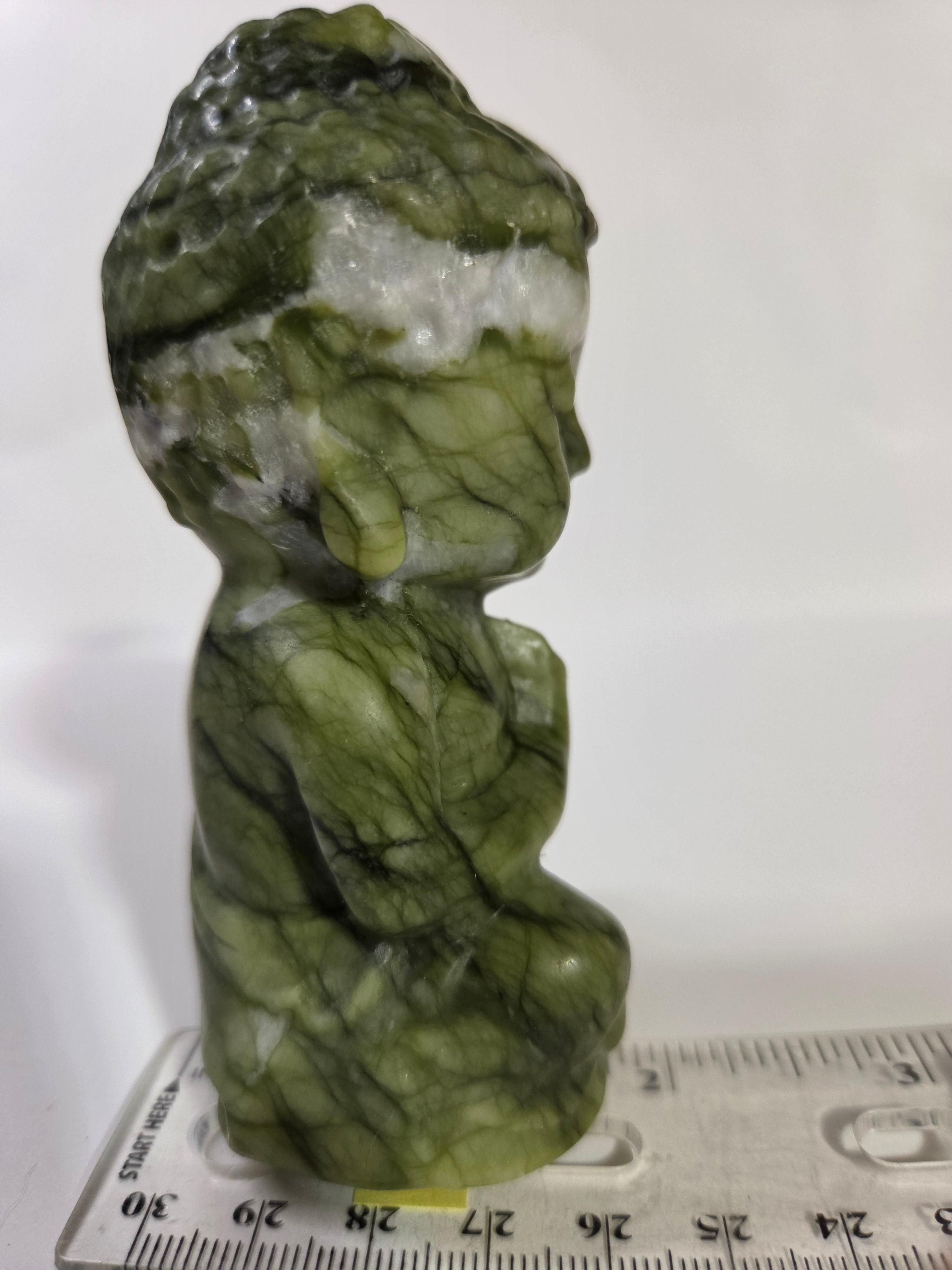 Green Jade Baby Buddha B