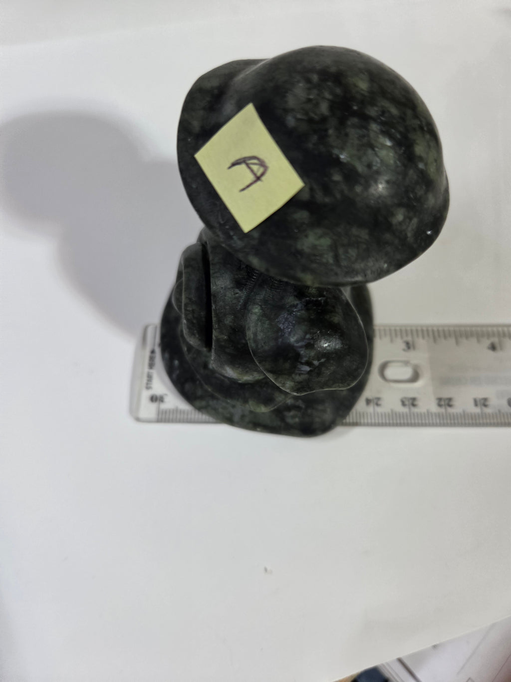 Green Jade Snail and Mushroom Carving A