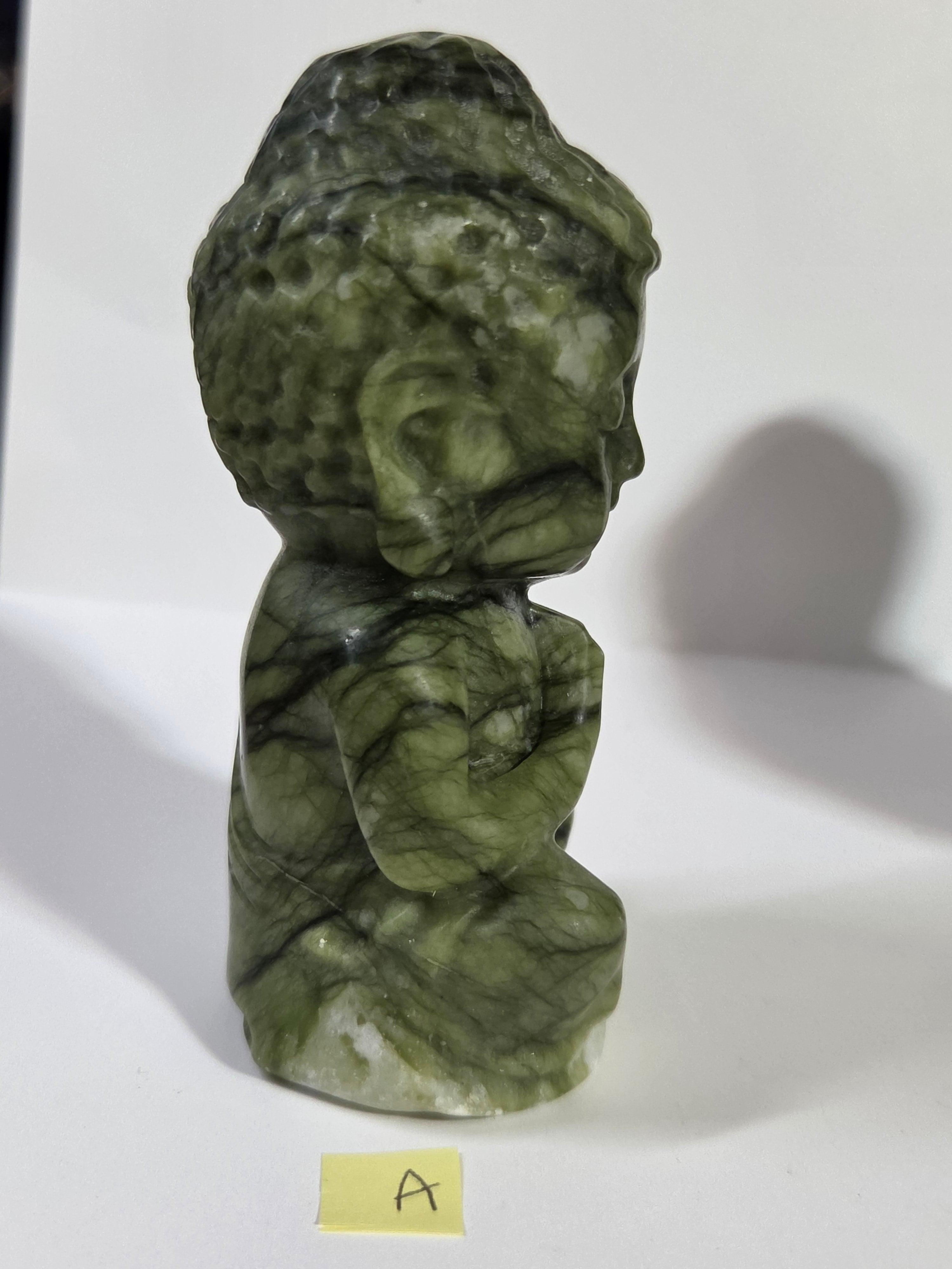 Green Jade Baby Buddha A