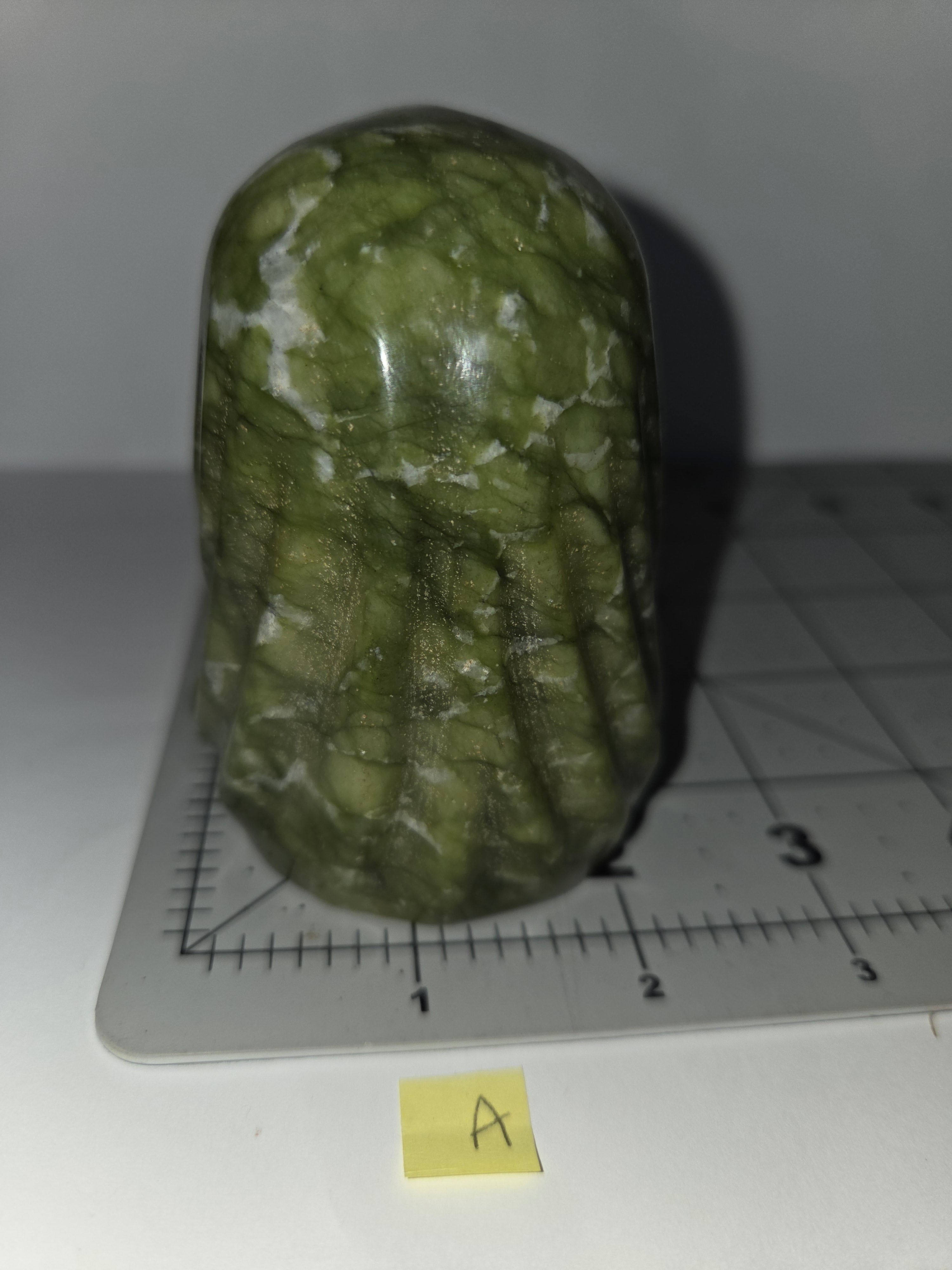 Green Reaper Skull Carving A