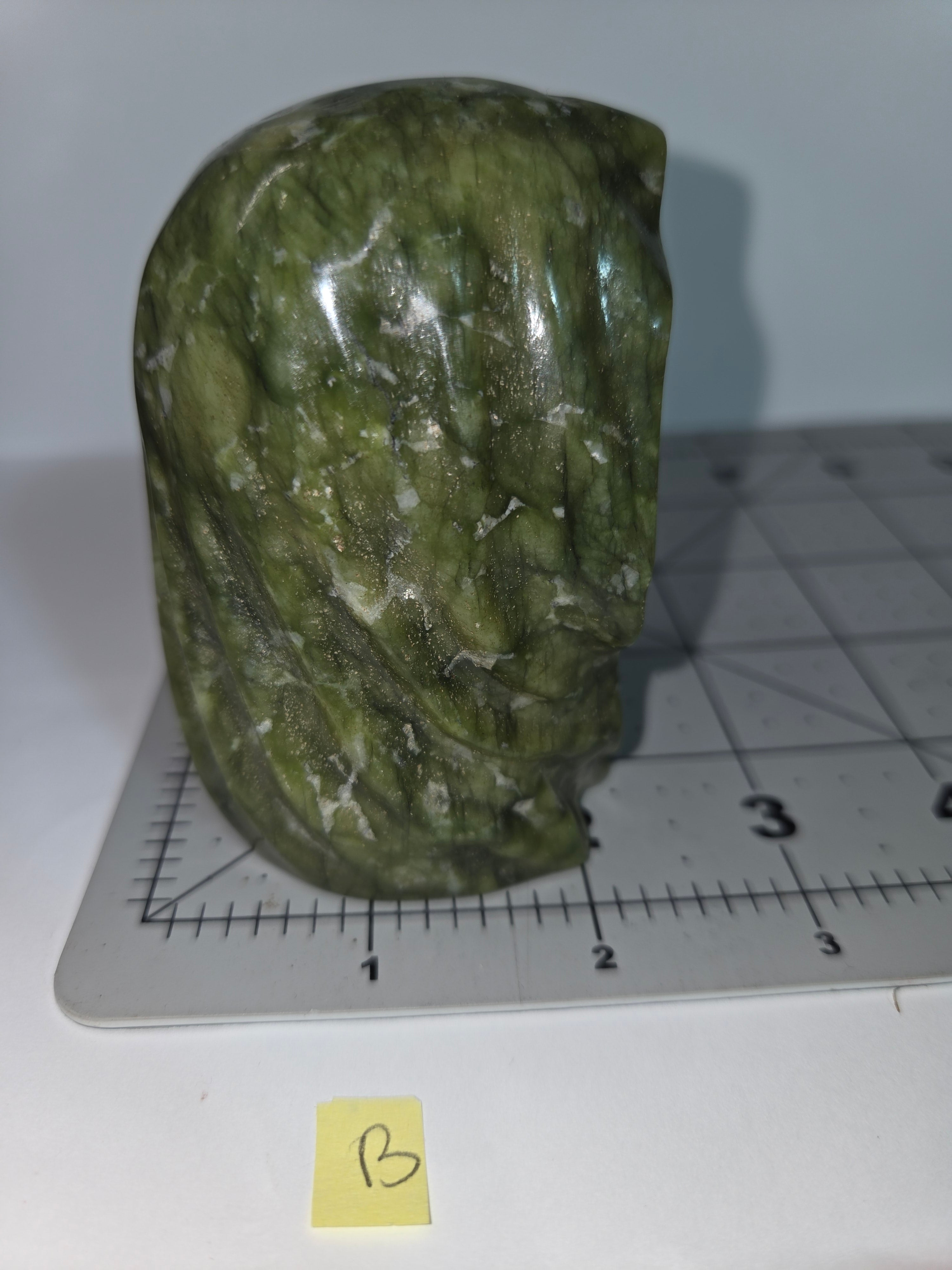 Green Reaper Skull Carving B