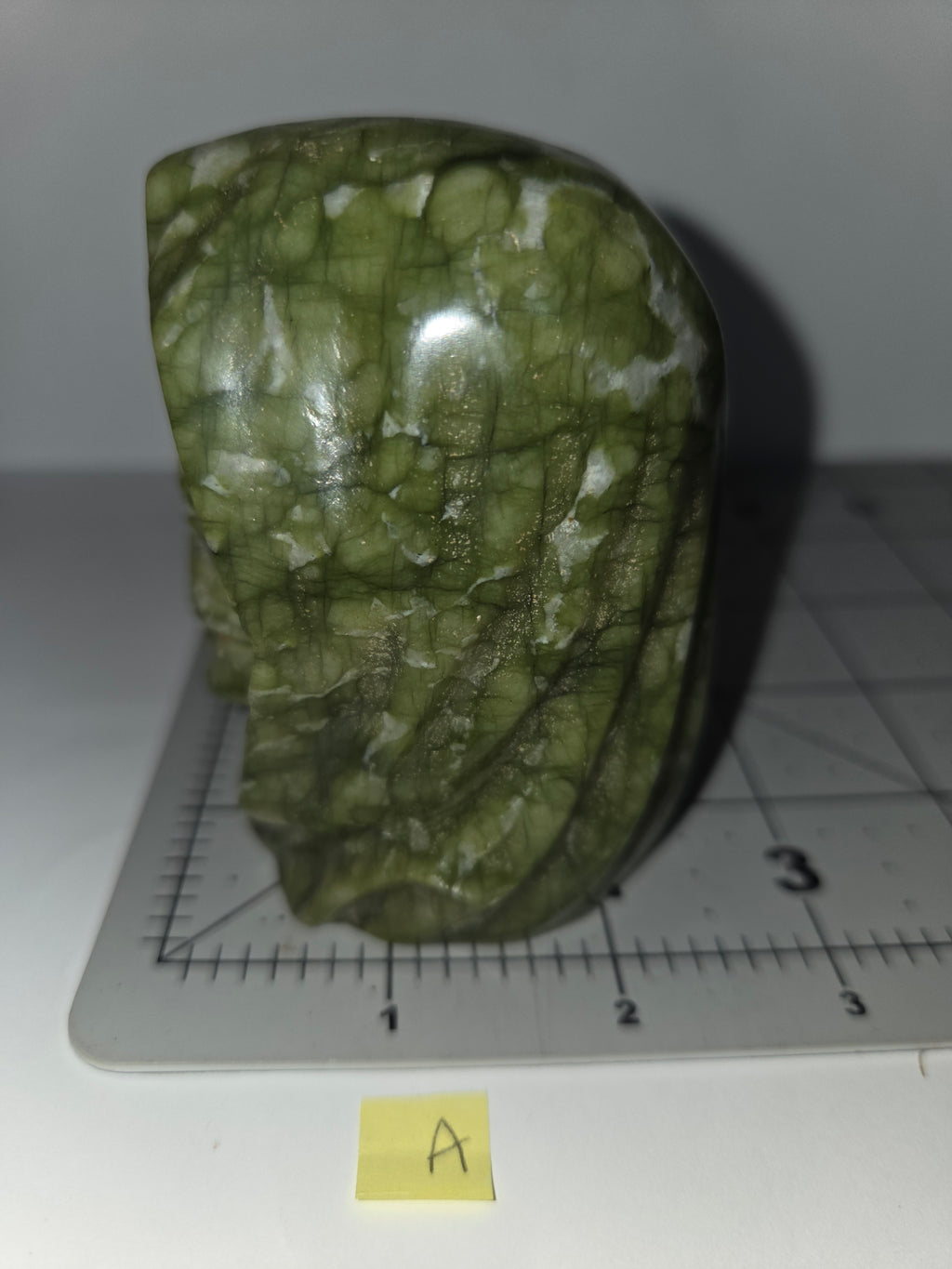 Green Reaper Skull Carving A