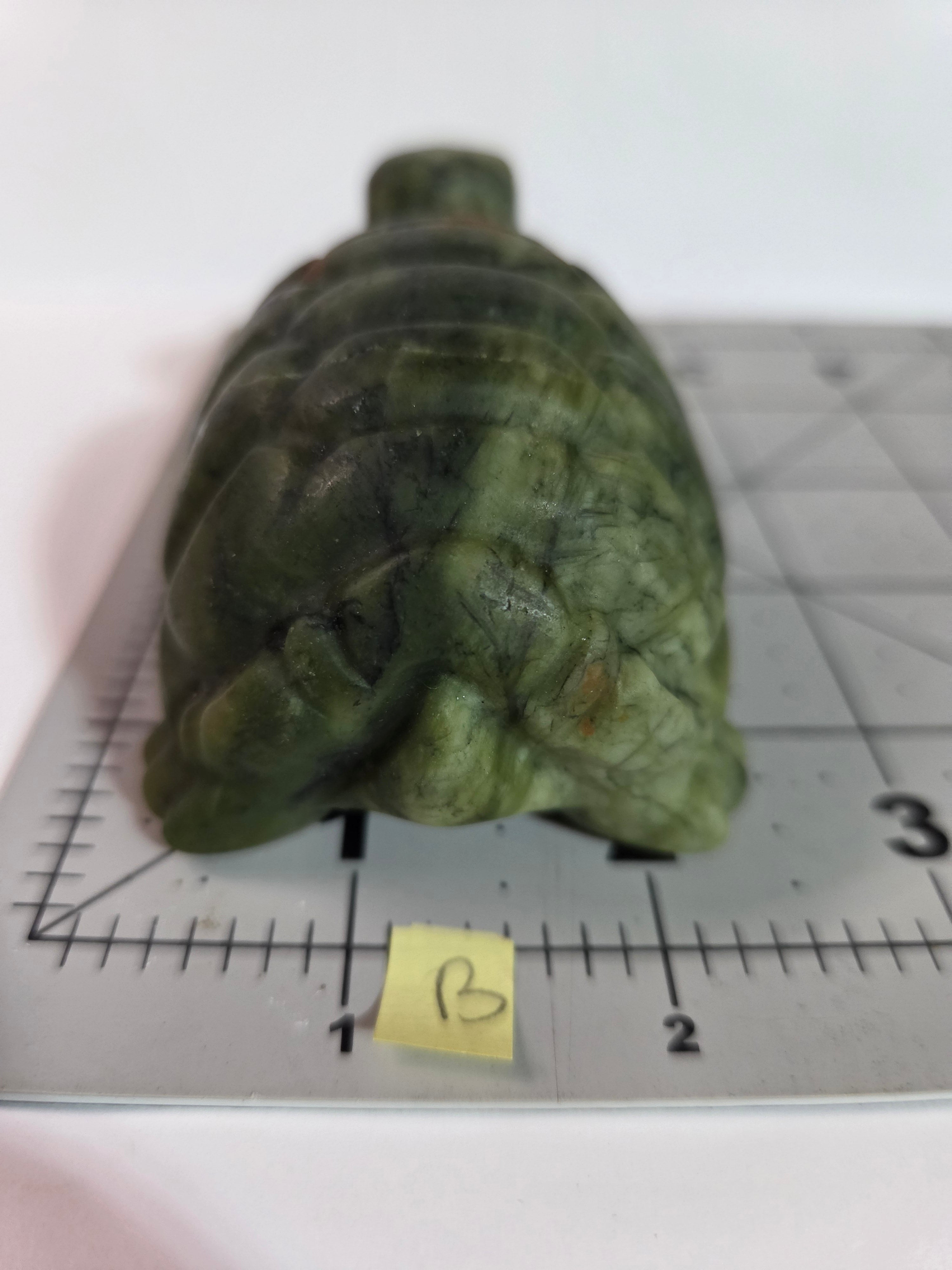 Green Jade Turtle Carving - Specimen B